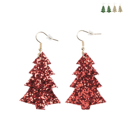 Oorbellen xmas tree - diverse kleuren