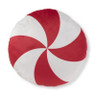 Kussen candy cane - rood/wit - ø40 cm