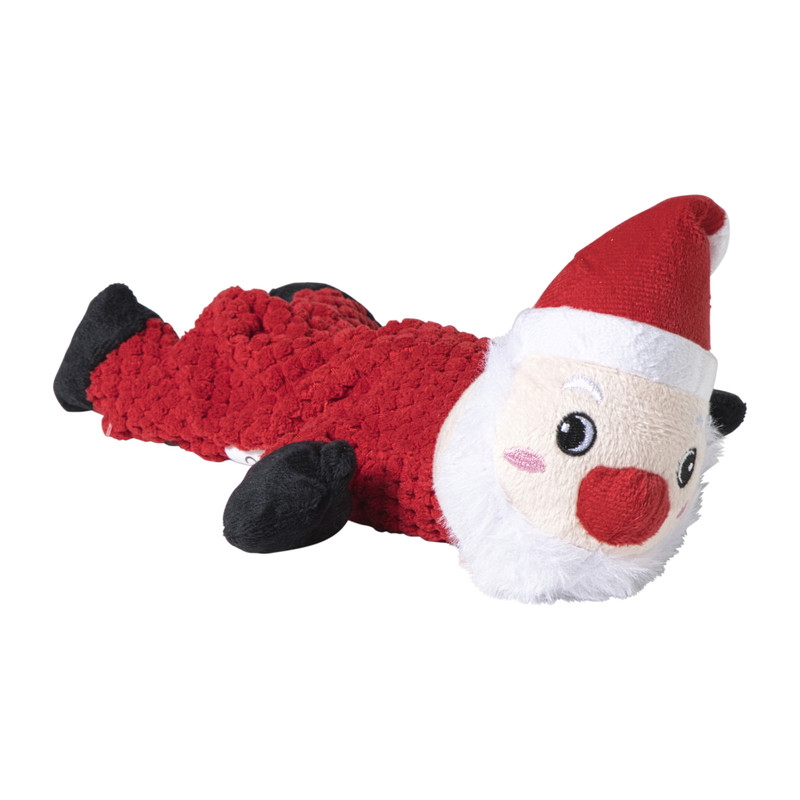 Hondenspeeltje kerstman - rood