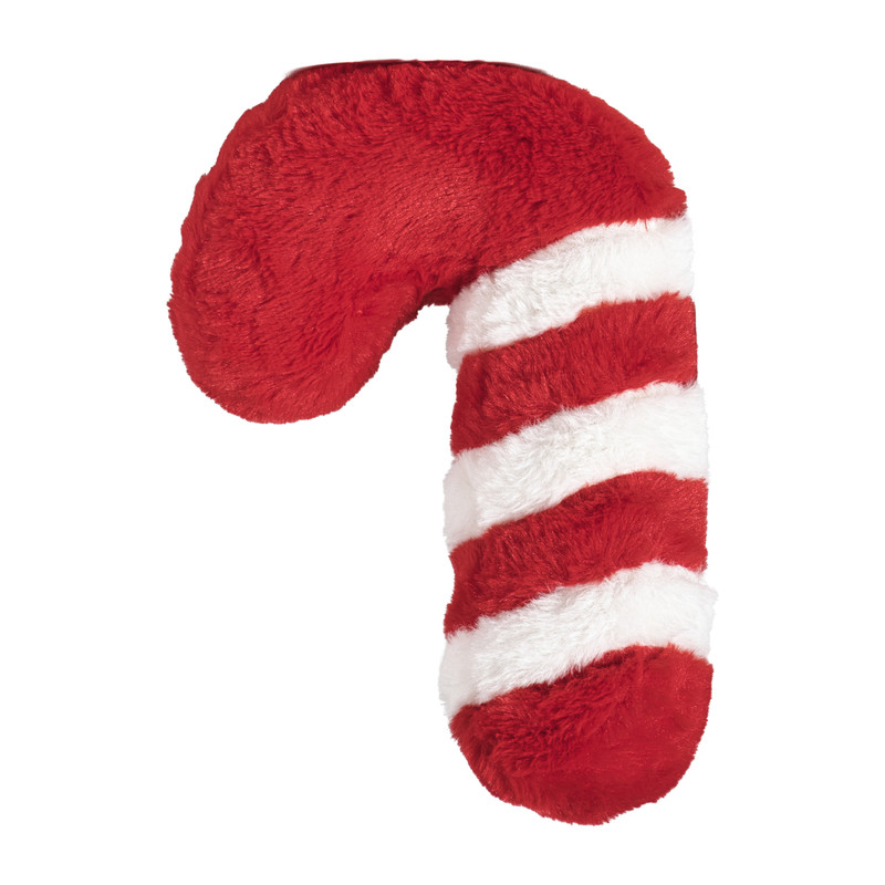 Kerstknuffel zuurstok - rood/wit