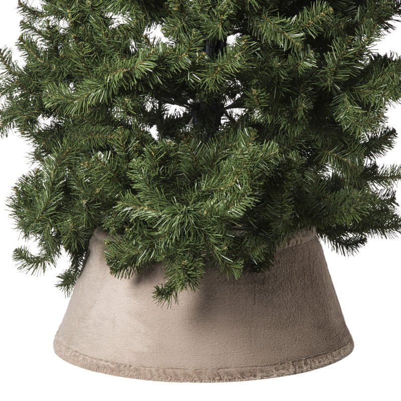Kerstboom rok velvet - beige - ø55x23 cm