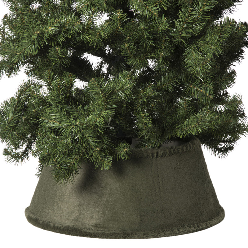 Kerstboom rok velvet - groen - ø55x23 cm