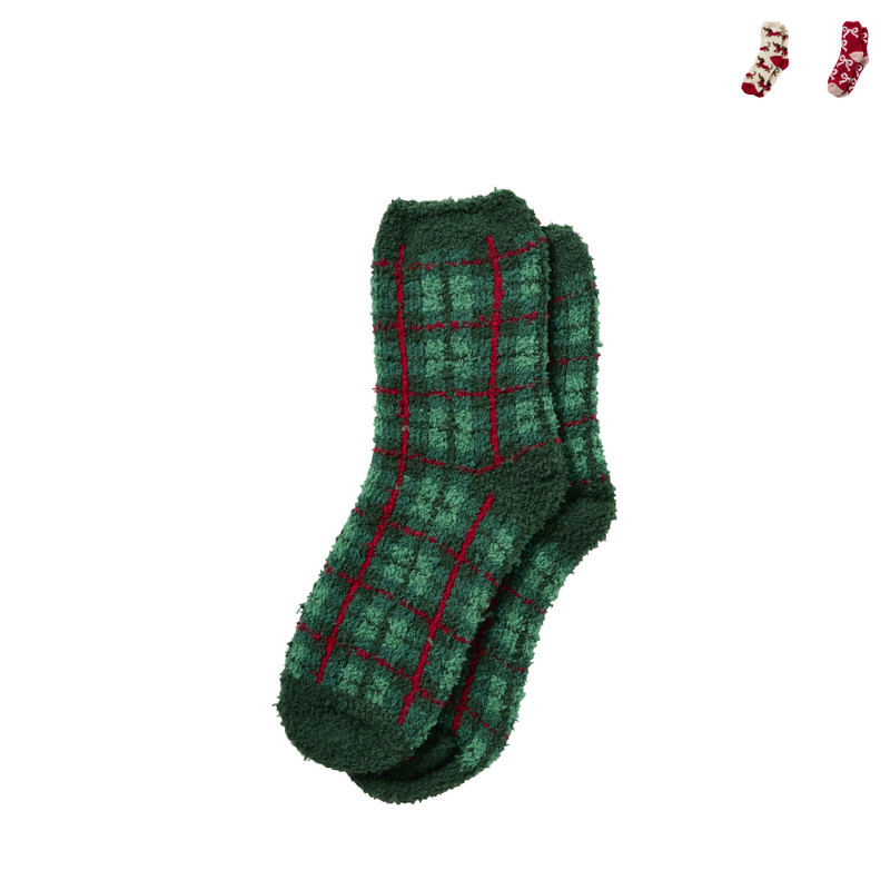 Kerst huissokken - multikleur - maat 36-40