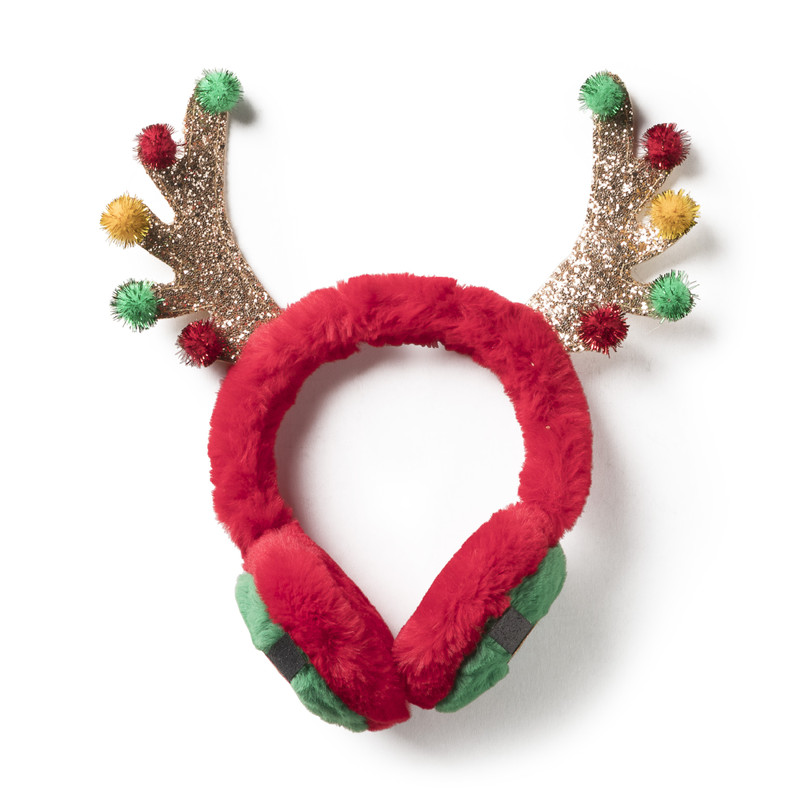 Oorwarmers gewei - rood/groen