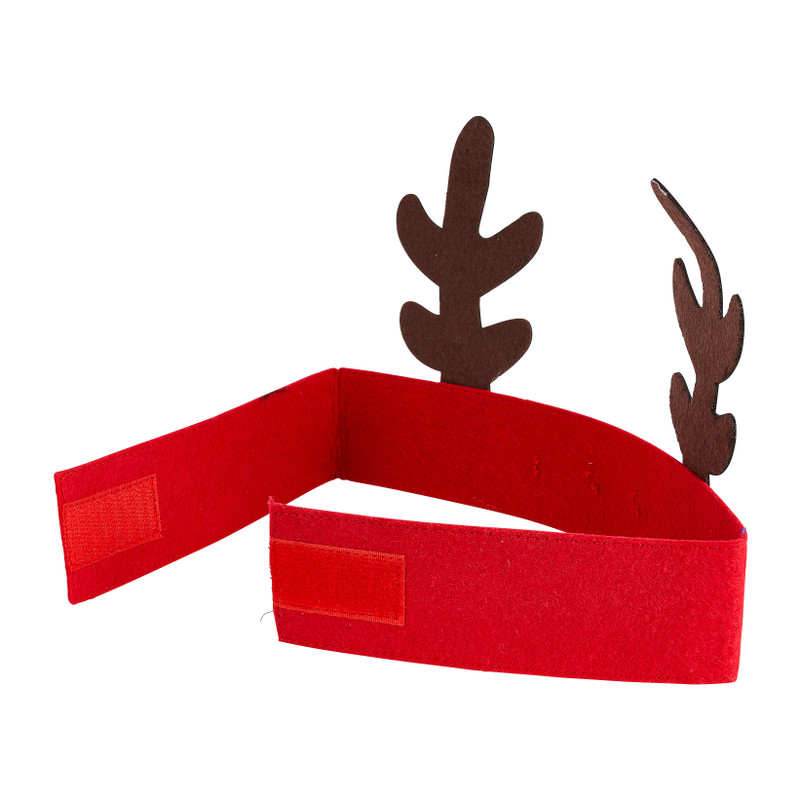 Haarband rendier - rood/wit