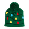 Kerstmuts met lampjes - groen
