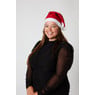 Kerstmuts - rood/wit