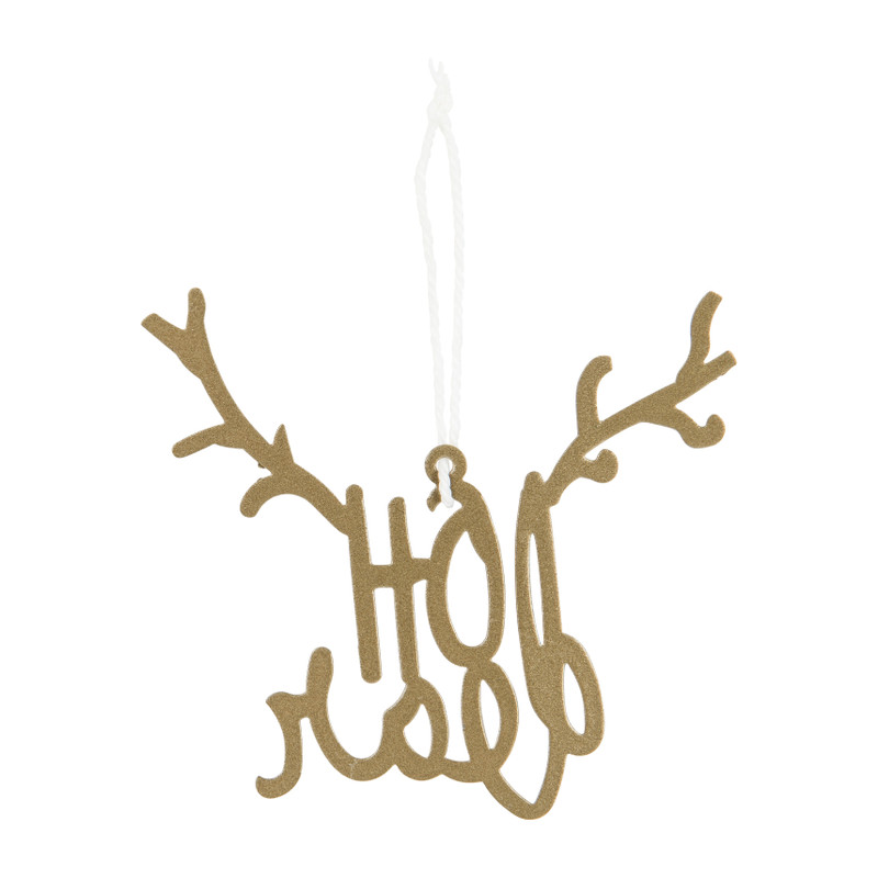 Hanger oh dear - messing - 5 stuks