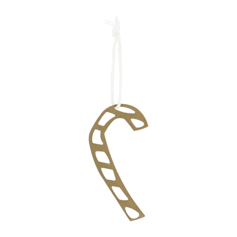 Hanger candy cane messing - 5 stuks
