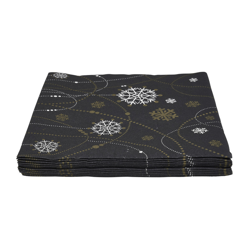 Duni servetten - snow - 40x40 cm 