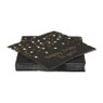 Servetten kerst - zwart/goud - 16.5x16.5 cm - set van 12