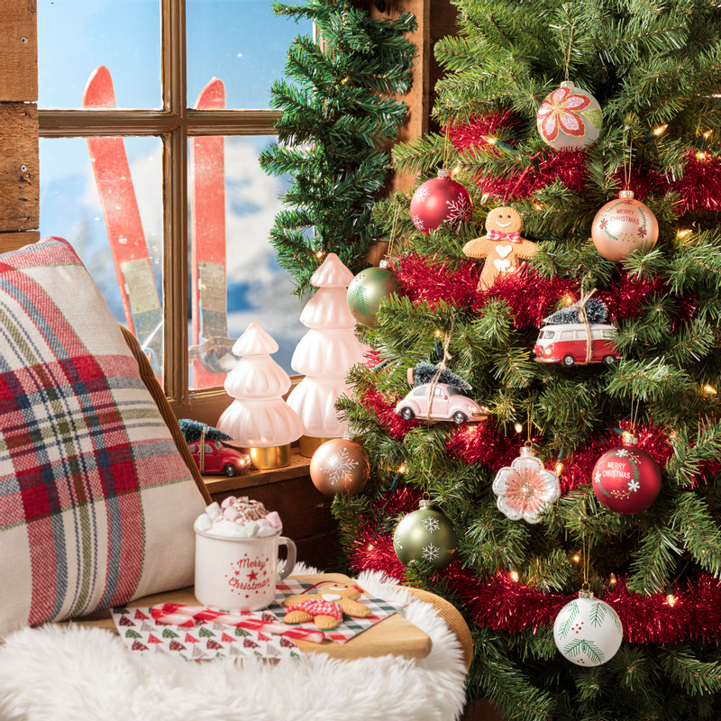 Servetten tartan mix - multikleur - set van 20 - 33x33 cm 