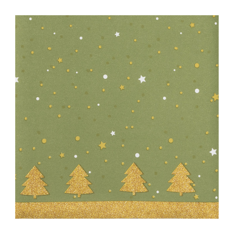 Papieren tafelkleed - kerstboom - 138x220 cm