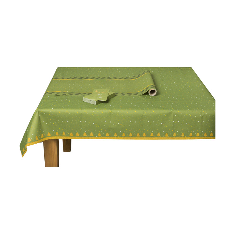 Papieren tafelkleed - kerstboom - 138x220 cm