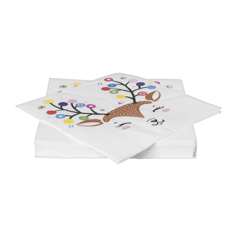 Servetten Deer - multikleur - set van 20