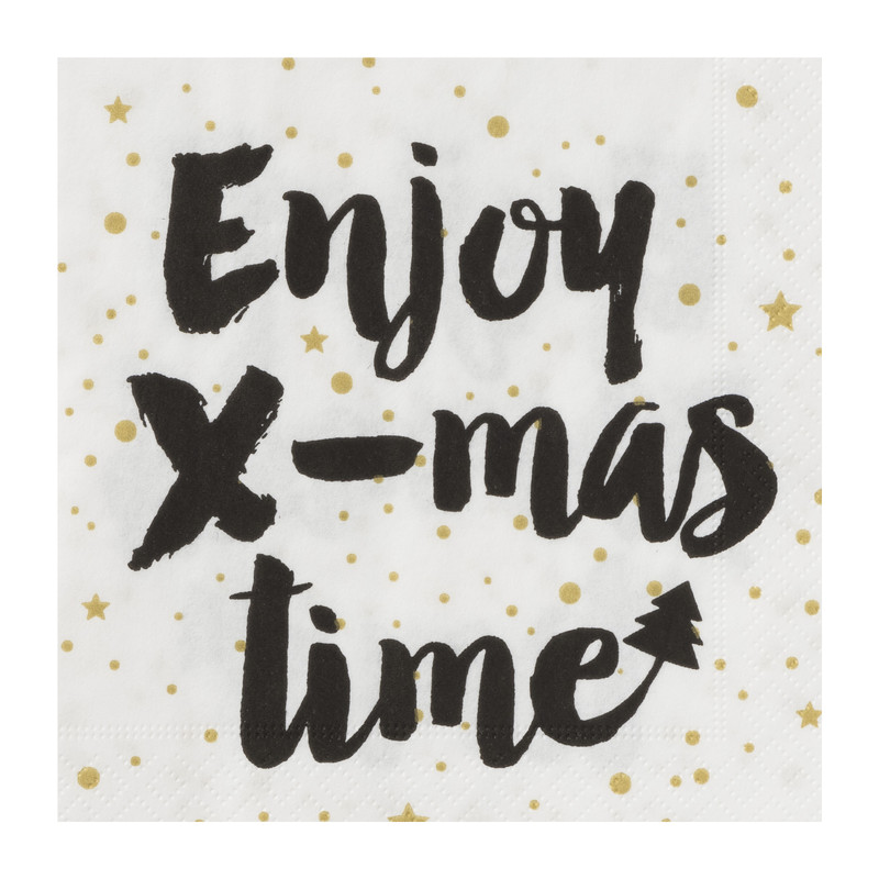 Servetten enjoy - set van 20 - 33x33 cm