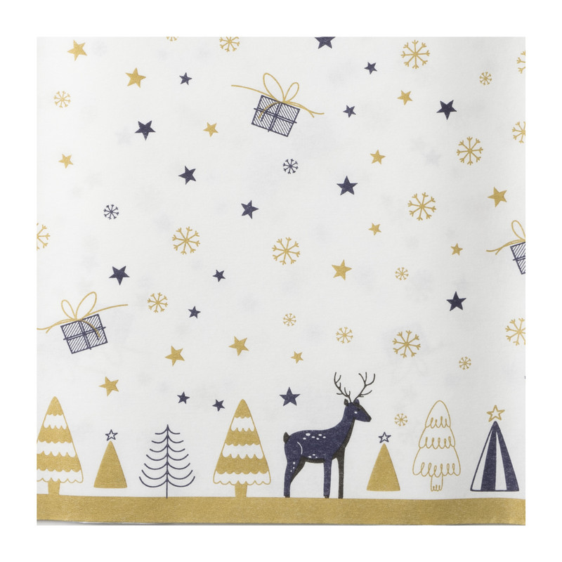 Papieren tafelkleed - rendier - 138x220 cm