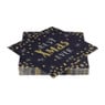 Servet xmas - blauw - 33x33 cm 