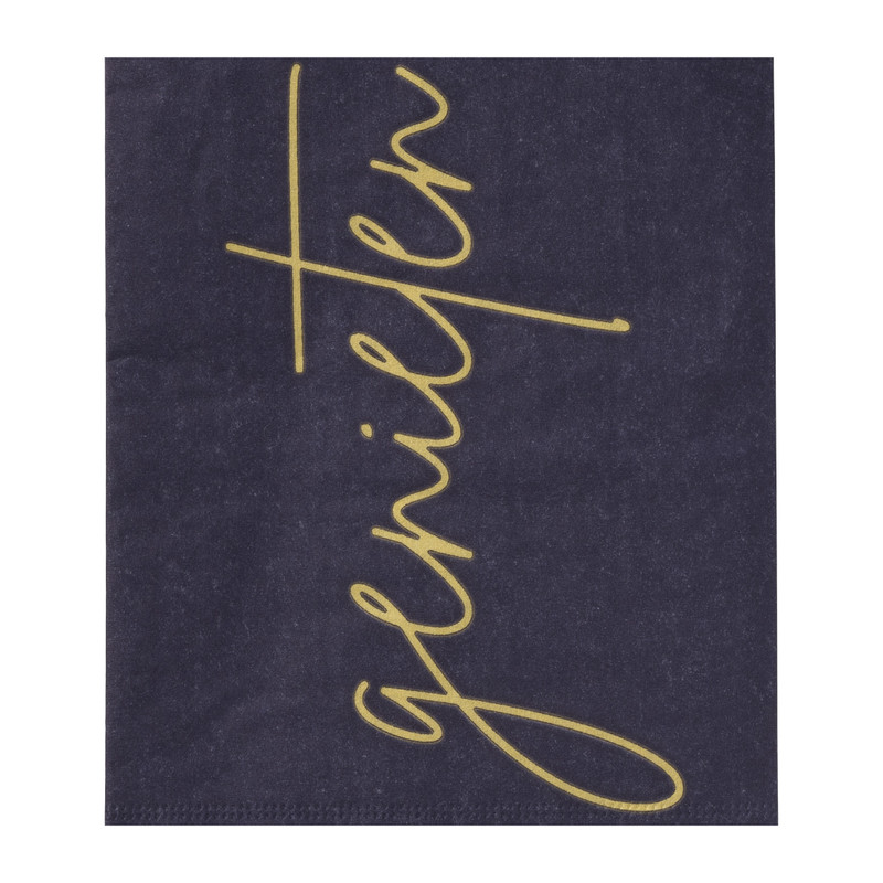 Servet lang - blauw - 33x33 cm