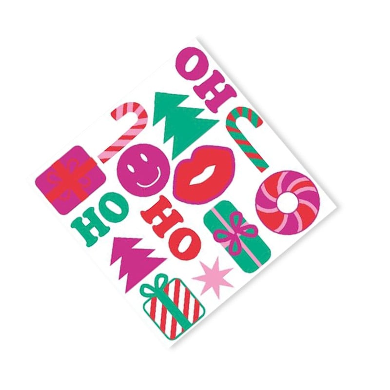 Servetten kerst - set van 20 - multikleur - 33x33 cm