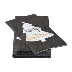 Servetten Zwart 33x33cm (20 stuks
