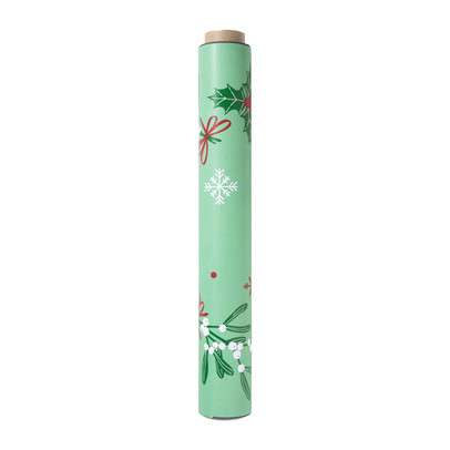 Servet 3-in-1 mistletoe - groen - 40x48 cm