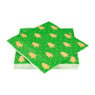 Servetten boom - goud/groen - 20 stuks - 33x33cm