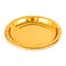 Papieren bordjes goud - Ø18cm - set van 8