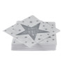 Duni servetten - star silver - 24x24 cm