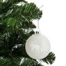 Kerstbal wit - mat - 8cm