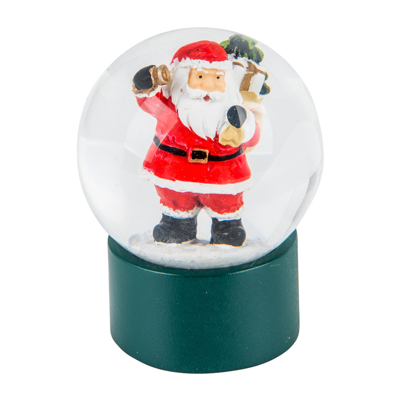 Sneeuwbol - santa - 4,5x4,5x6 cm