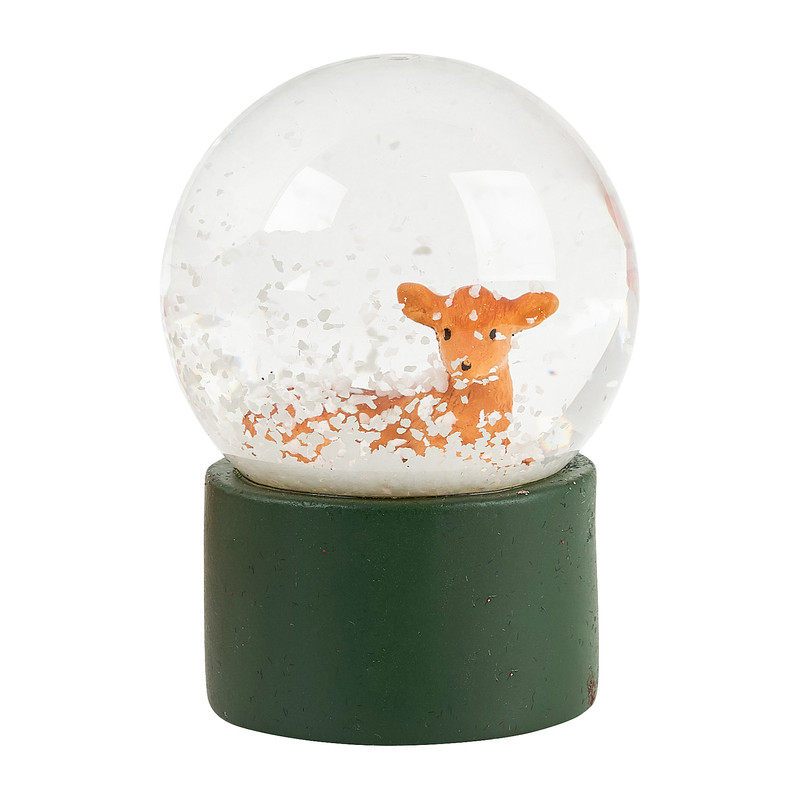 Sneeuwbol - hert - 4,5x4,5x6 cm