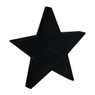 Kerstster - zwart - 21 cm
