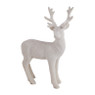 Hert met gewei - Wit - 17 cm