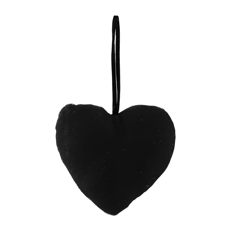Kersthanger velvet - diverse varianten - zwart