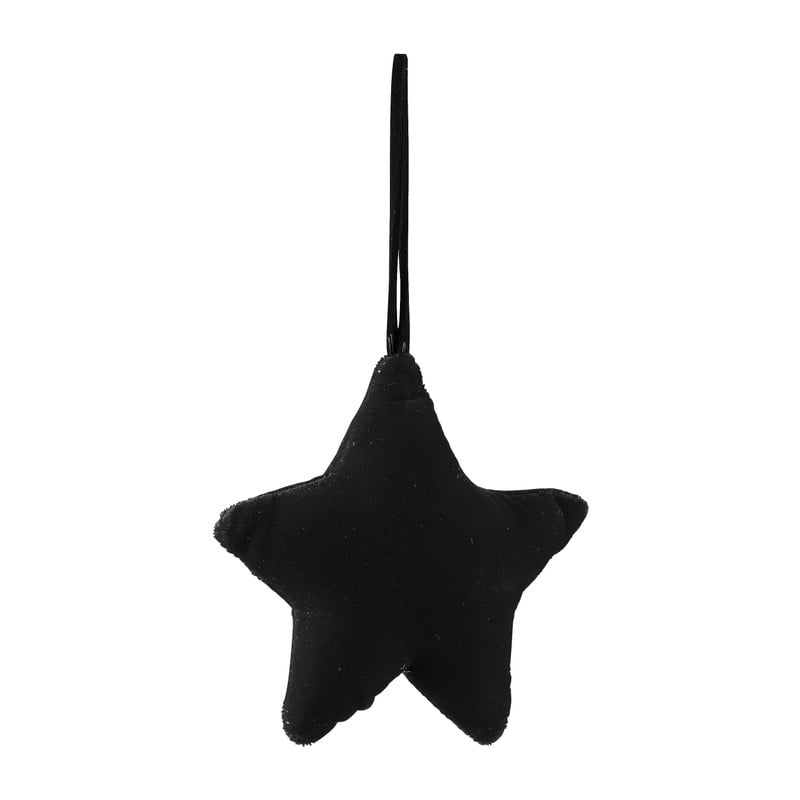 Kersthanger velvet - diverse varianten - zwart