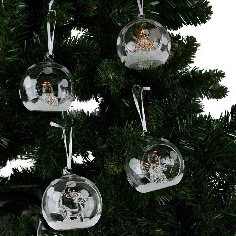 Kerstbal ornament - ø8 cm