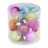 Mini kerstballetjes kleurrijk - set van 16