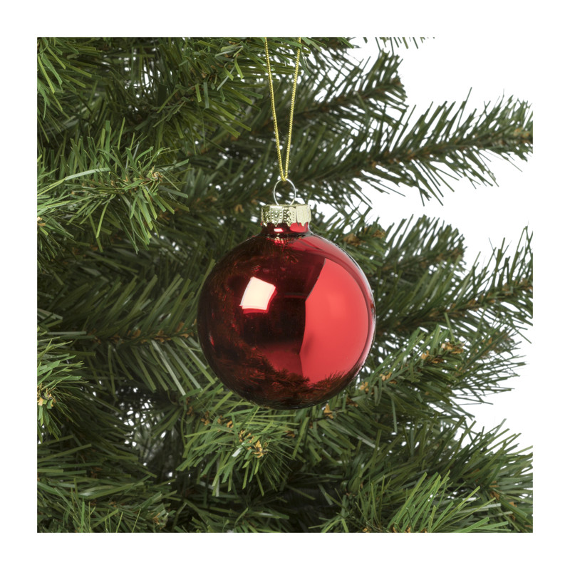 Kerstbal box - set van 8 - ø7 cm