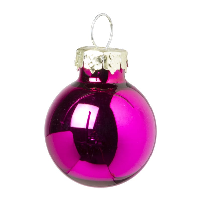 Kerstbal box boho - multikleur - set van 24