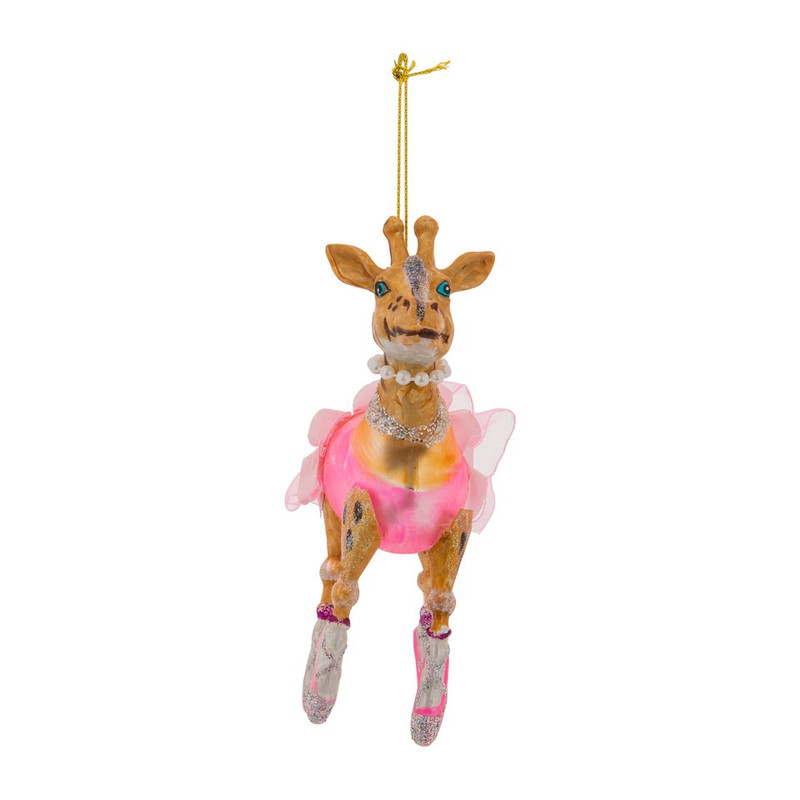 Kersthanger - giraffe - 7x16 cm