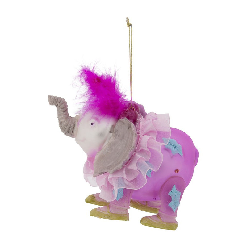 Kersthanger olifant - 12x8  cm