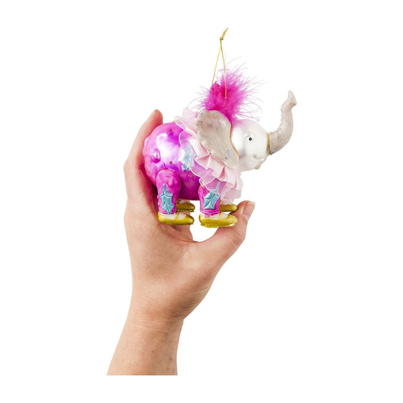 Kersthanger olifant - 12x8  cm