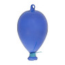Kerstbal ballon - 15 cm - blauw/roze