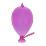 Kerstbal ballon - 15 cm - blauw/roze