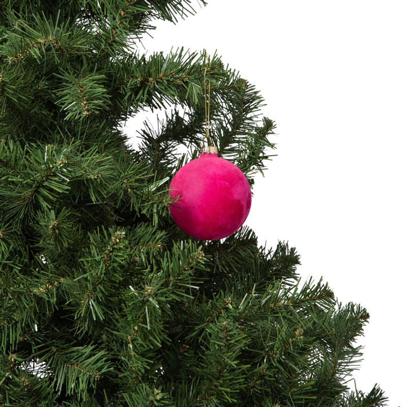 Kerstbal velvet - multikleur - diverse varianten