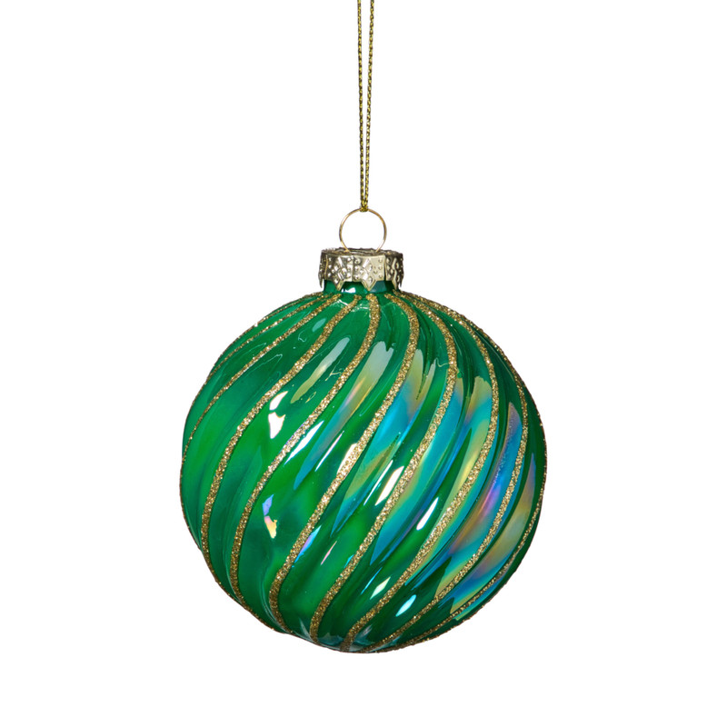 Kerstbal gedraaid - groen