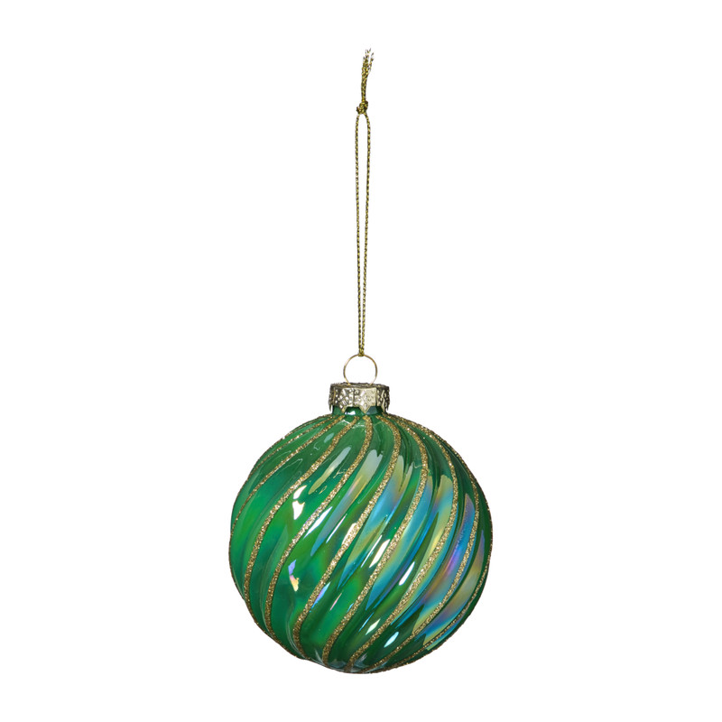 Kerstbal gedraaid - groen