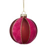 Kerstbal twist - paars/roze