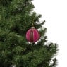 Kerstbal twist - paars/roze